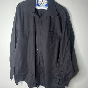 Men’s RBM black size 17 button down casual shirt